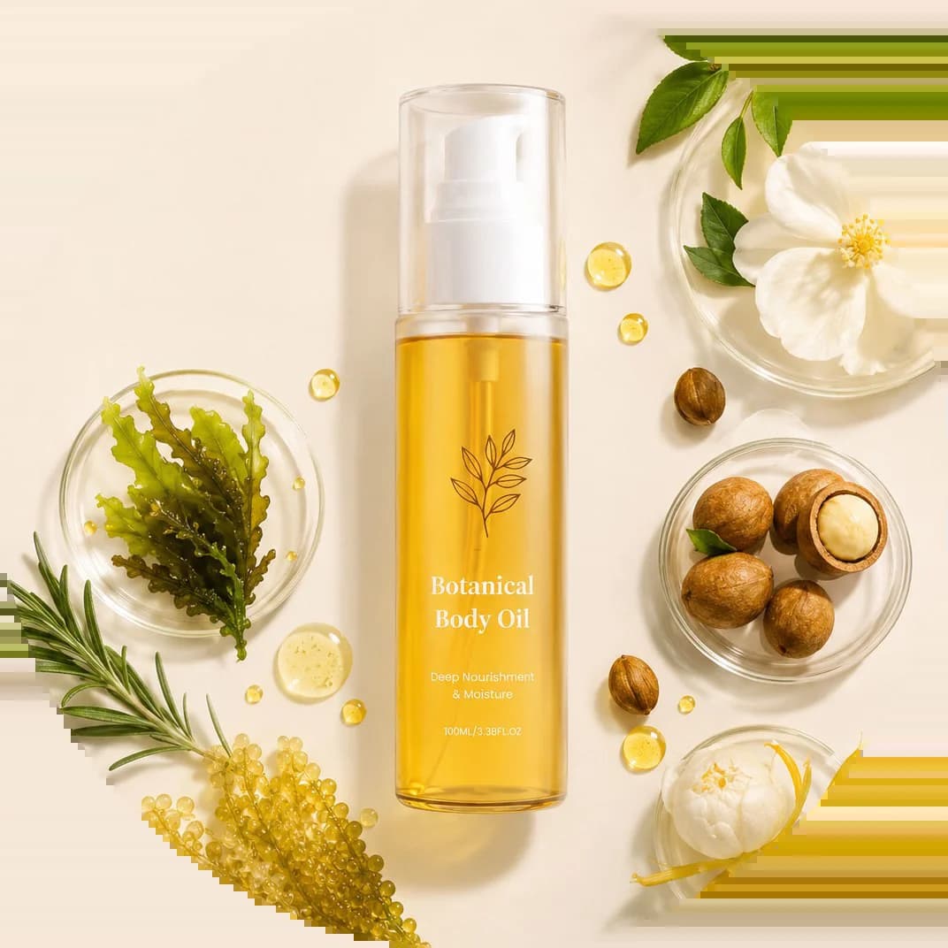 Huile Corporelle Botanique Naturelle Hydratation Intense Soulagement de la Peau Sèche Saisonnier Hui
