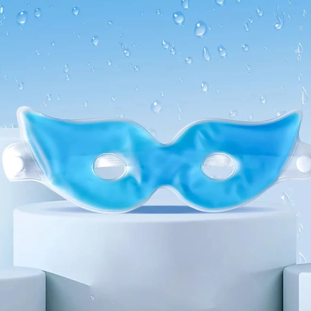 Masque facial en gel pour les gonflements et les migraines, masque oculaire réutilisable pour thérap