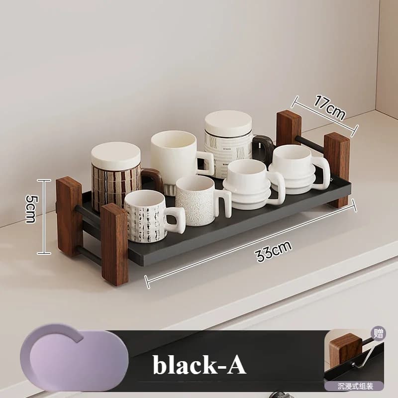 HOCounter-Étagère de rangement pour tasses à café et cosmétiques, porte-gobelet, accessoires de cuis
