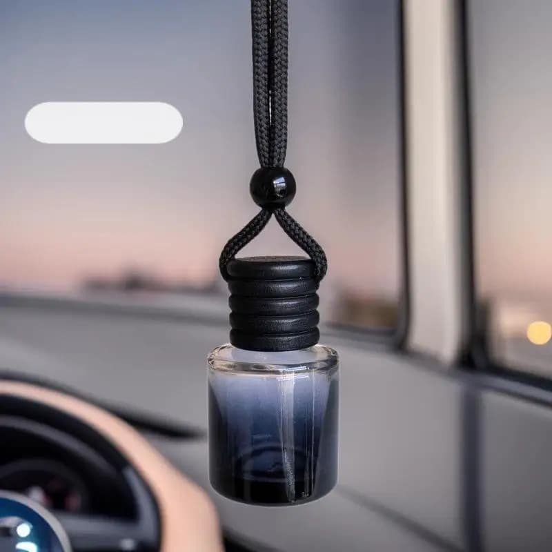 Diffuseur d'huiles essentielles pour voiture, bouteille vide, 1 pièce, bouchon noir, cylindre teinté