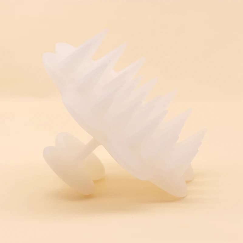 Brosse à shampooing en silicone avec poils souples, masseur de cuir chevelu, élimination des pellicu