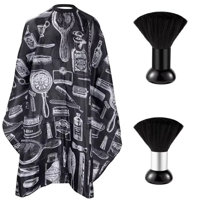 1/2 Pièces Tablier de Coiffure Professionnel Imperméable pour Salon et Barbier, Cape de Coiffure, Ac