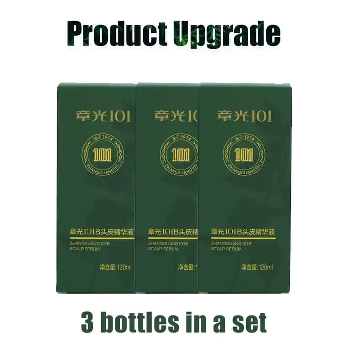 Tonique capillaire Zhangguang 101B 101M 120ML * 3, thérapie de médecine chinoise puissante, Essence