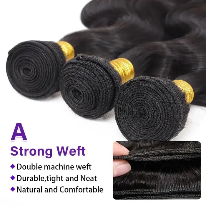 Extensions de cheveux humains Remy brésiliens ondulés naturels, 1/3/4 lots, 34 36 38 40 pouces