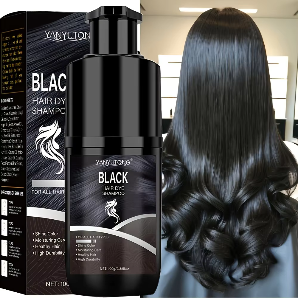 Shampoo colorant naturel pour cheveux, pigments végétaux, longue tenue, doux pour le cuir chevelu, k