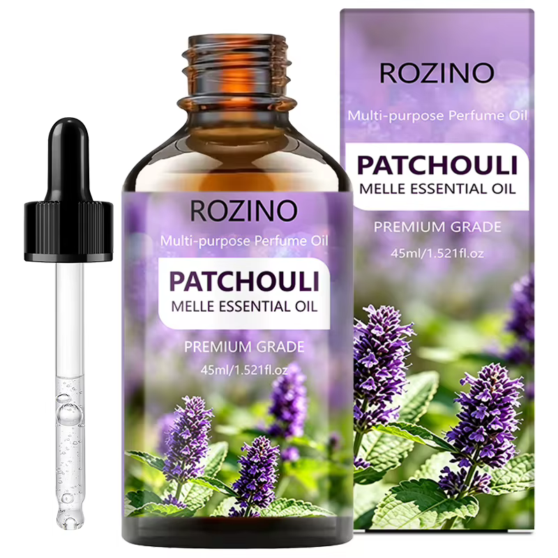 Huile Essentielle de Patchouli Rozino - Hydrate les Cheveux, le Visage, les Ongles et pour le Massag