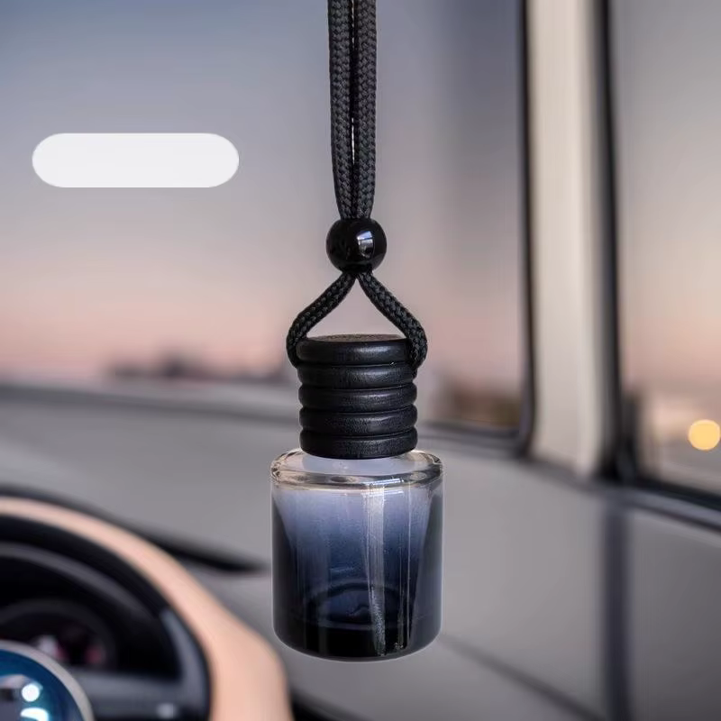 Diffuseur d'huiles essentielles pour voiture, bouteille vide, 1 pièce, bouchon noir, cylindre teinté