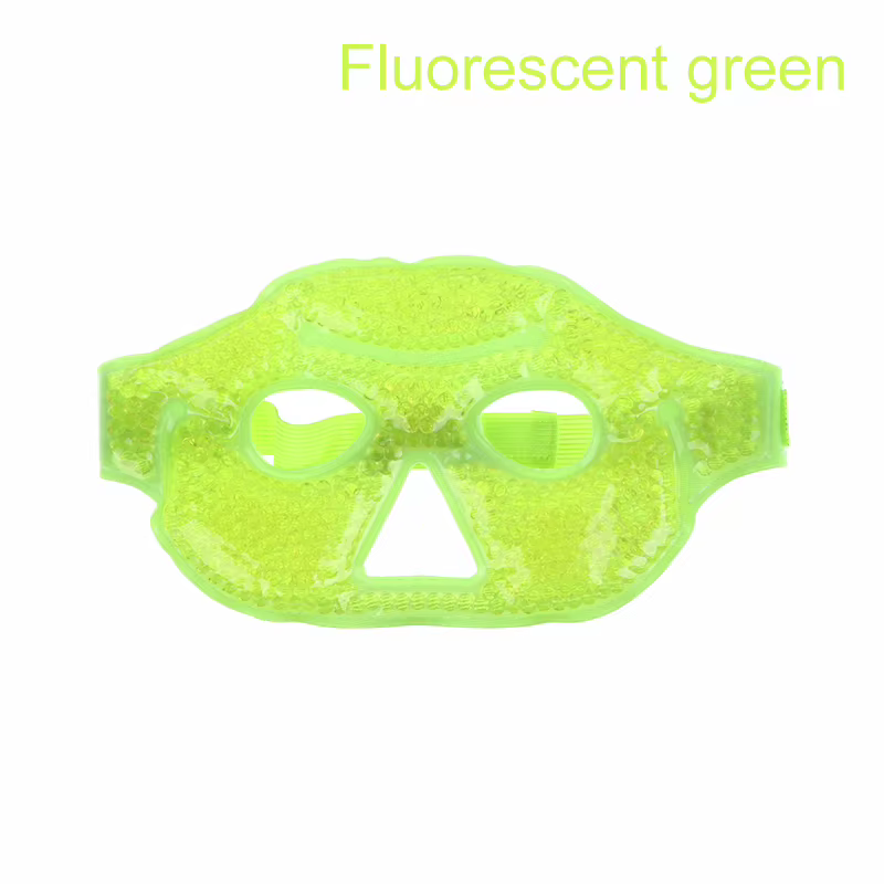 Masque rafraîchissant réutilisable pour les yeux avec billes de gel, compresse froide pour les yeux