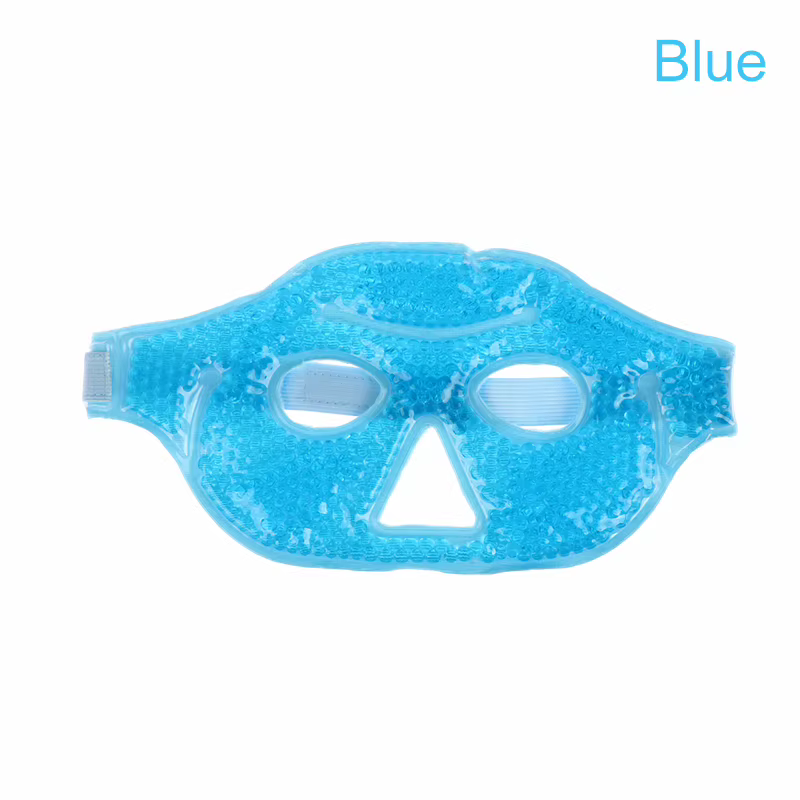 Masque rafraîchissant réutilisable pour les yeux avec billes de gel, compresse froide pour les yeux gonflés, soulagement du stress, yeux secs, outils de soin SPA pour la peau