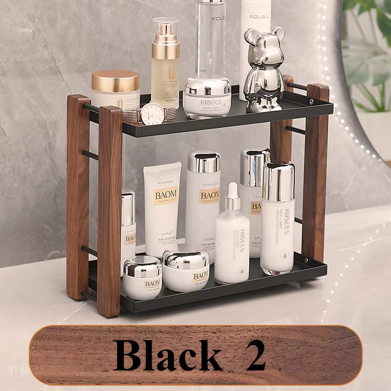 Organisateur de comptoir de salle de bain avec Station de café, support cosmétique et étagère de rangement pour vanité et comptoir, accessoires de cuisine