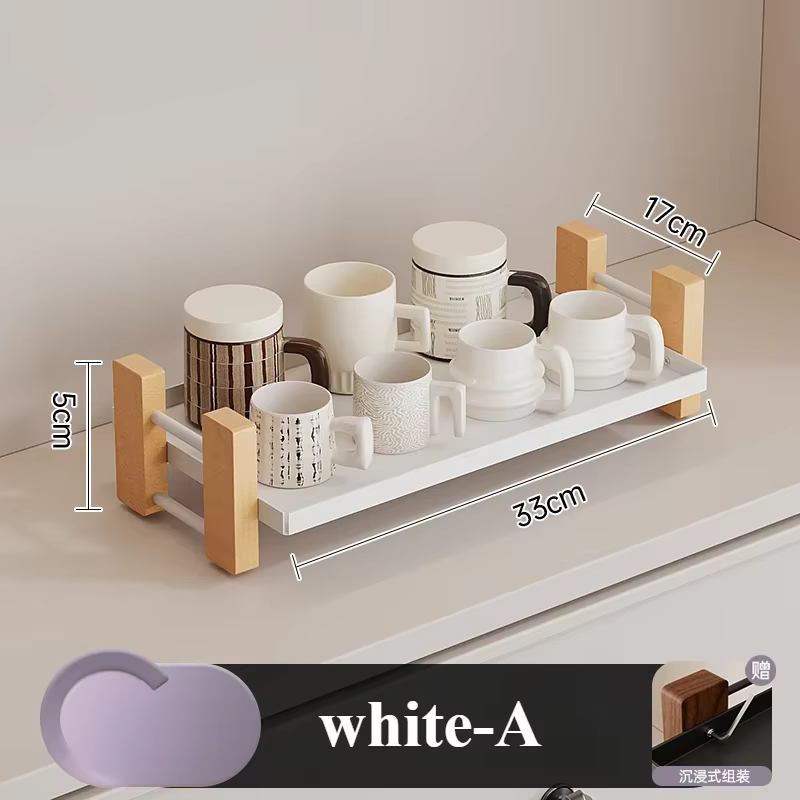 HOCounter-Étagère de rangement pour tasses à café et cosmétiques, porte-gobelet, accessoires de cuisine, agnega, table, eau