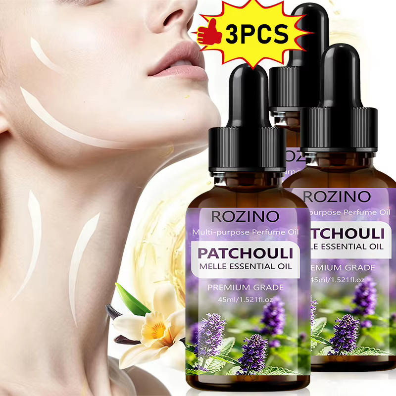 Huile essentielle de patchouli hydratante et nourrissante Rozino, à la texture chaude et douce, au parfum délicat qui apaise le corps et l'esprit. Il peut nourrir la peau, améliorer la sécheresse, off