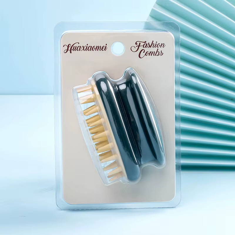 1 brosse à shampoing en silicone, douce et qui n'abîme pas le cuir chevelu, nettoie, soulage les démangeaisons, rase et masse le cuir chevelu
