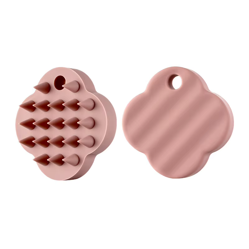 1 Brosse à shampooing en silicone, peigne à shampooing doux en silicone pour massage, peigne à shampooing pour femmes pour le nettoyage du cuir chevelu et le massage du cuir chevelu