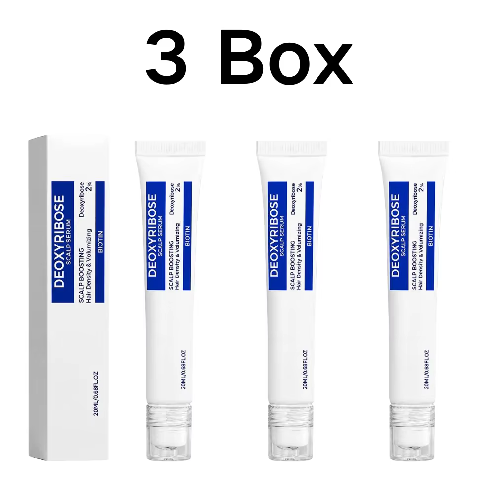 Sérum capillaire à la désoxyribose 20ml avec applicateur à bille roulante à la biotine, soin nourrissant pour la densité des racines des cheveux, essence quotidienne non grasse